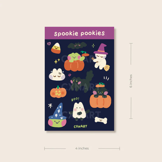 "Spookie Pookies" Halloween Sticker Sheet