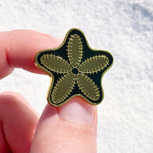 Star Crinoid Fossil Enamel Pin