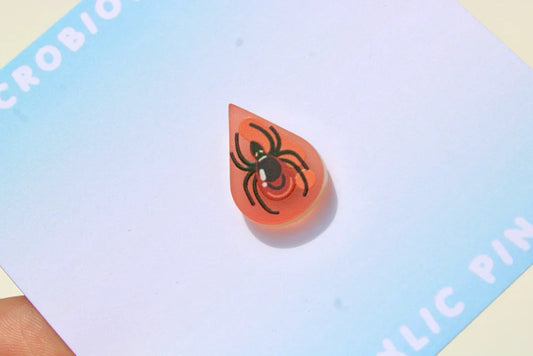 Frosted Mini Tick Acrylic Pin