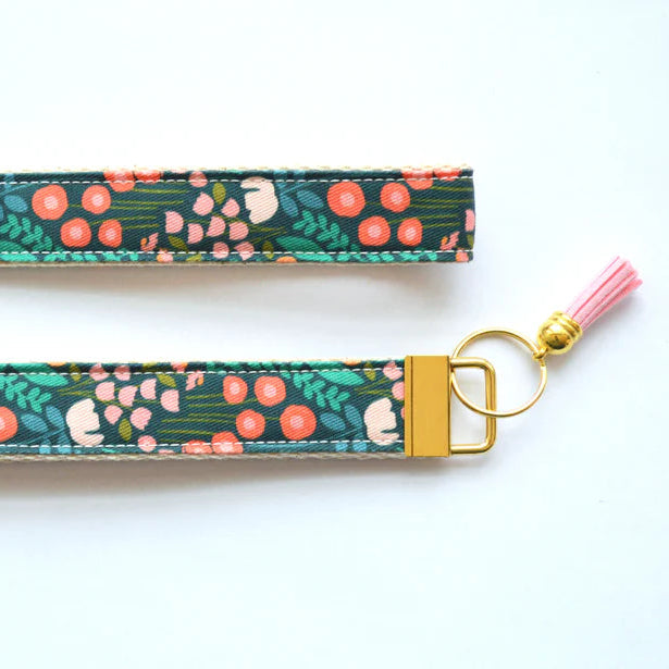Key Fob Wristlet - Flower Garden