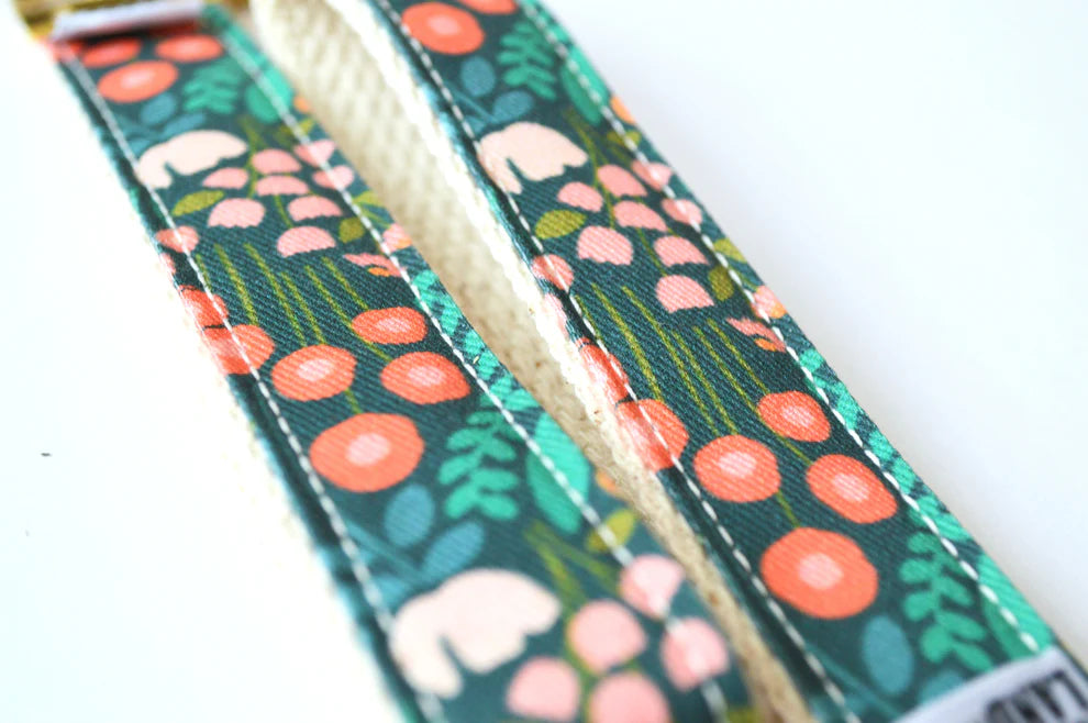 Key Fob Wristlet - Flower Garden