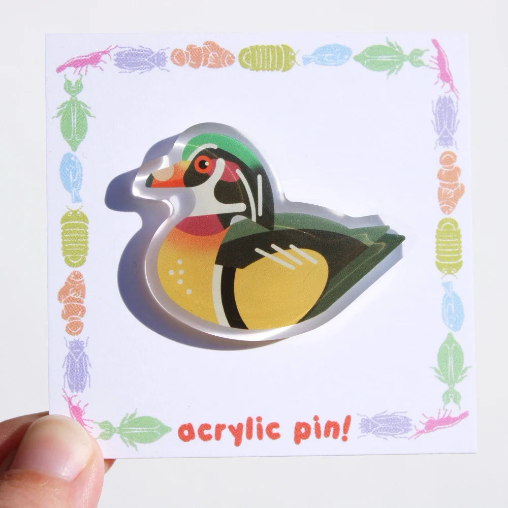 Wood Duck Acrylic Pin