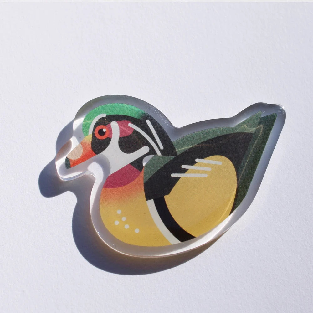 Wood Duck Acrylic Pin