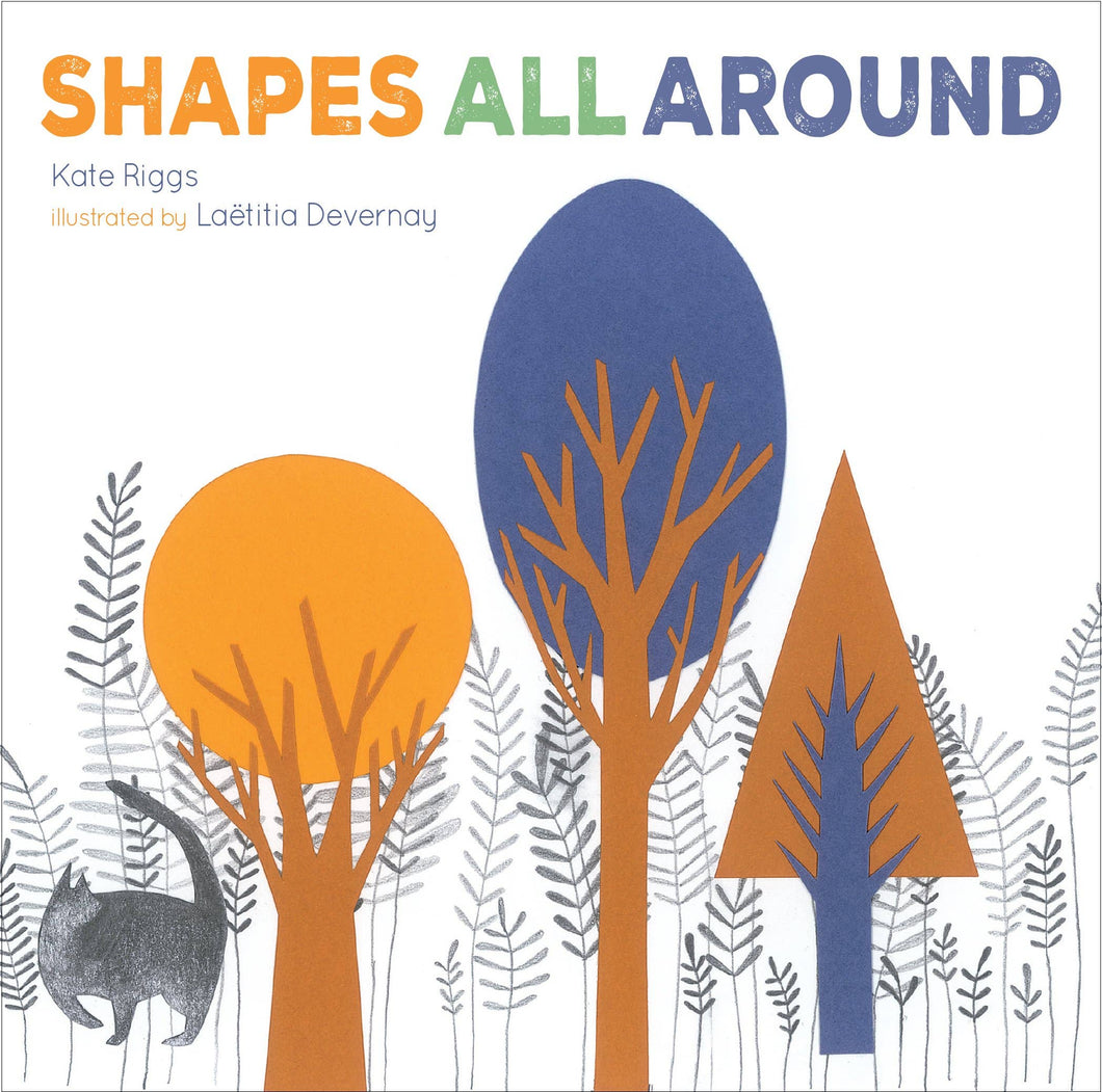 The cover image for “Shapes All Around” by Kate Riggs.
