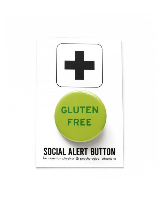GLUTEN FREE dietary restriction pinback button