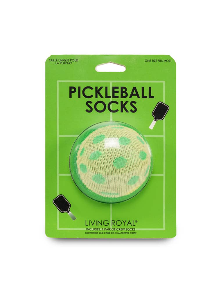 Pickleball 3D Packaged Crew Socks