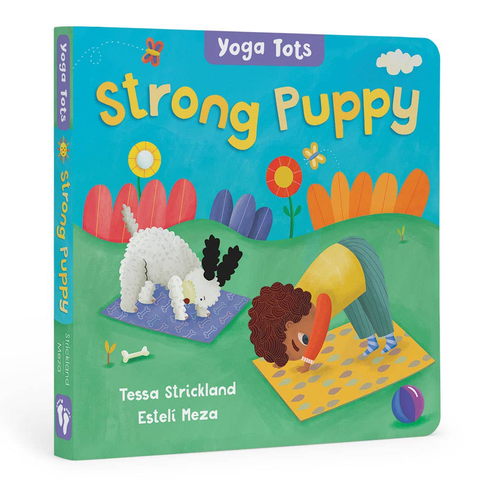 “Yoga Tots: Strong Puppy” book cover.