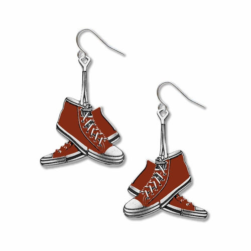 Photo of “Red Sneakers Earrings - Giclee Print”, on a white background.