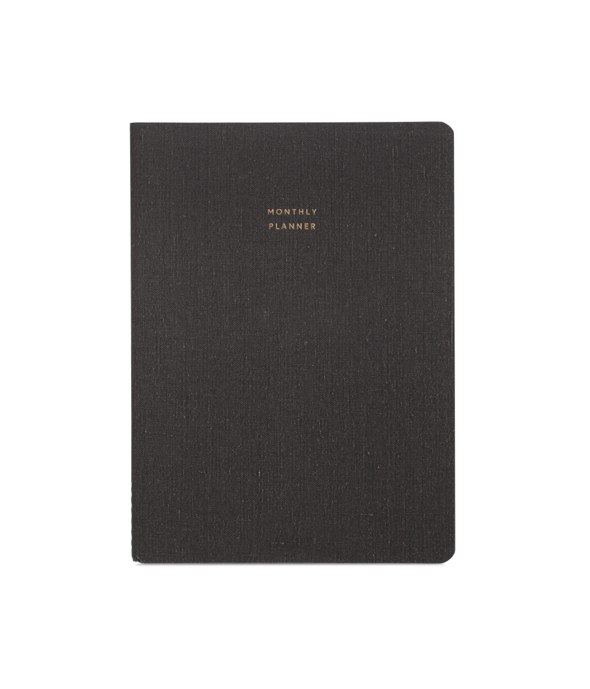 Stock image of the grey, textured Monthly Planner.