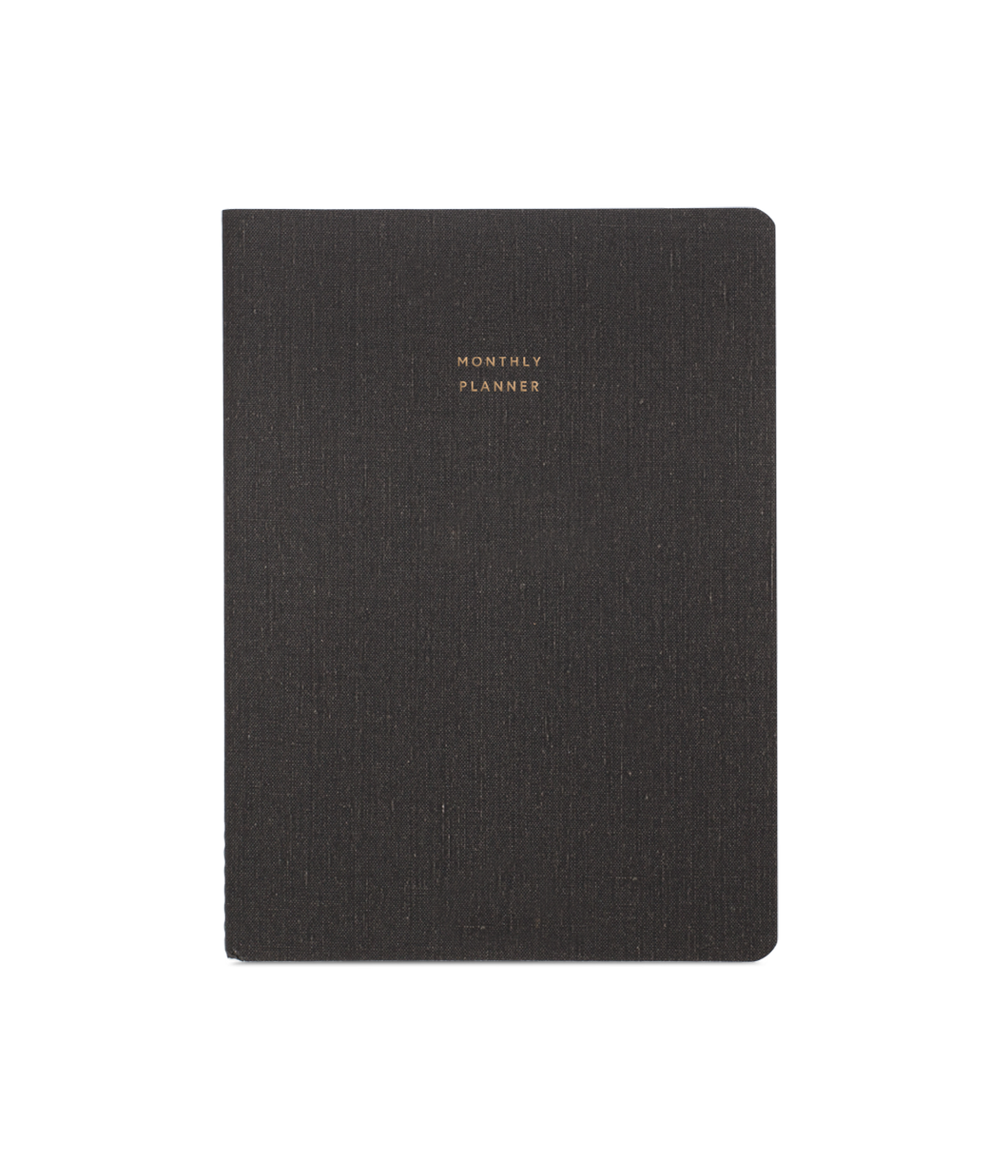 Stock image of the grey, textured Monthly Planner.