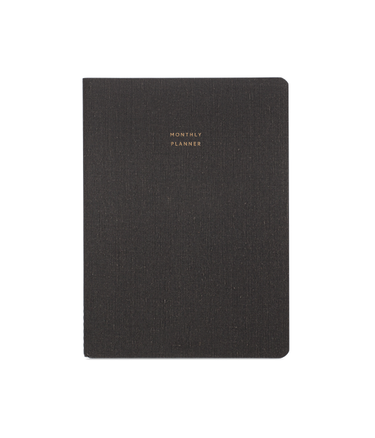 Stock image of the grey, textured Monthly Planner.