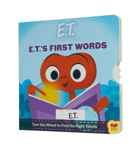 The cover image on the book “E.T.’s First Words.”