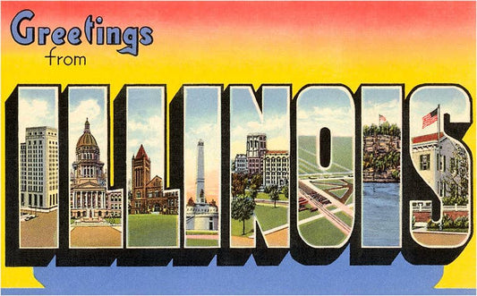 Greetings from Illinois - Sticker