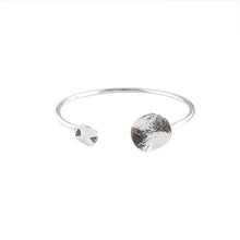 Load image into Gallery viewer, Photo of the silver Solaris Cuff, on a white background.
