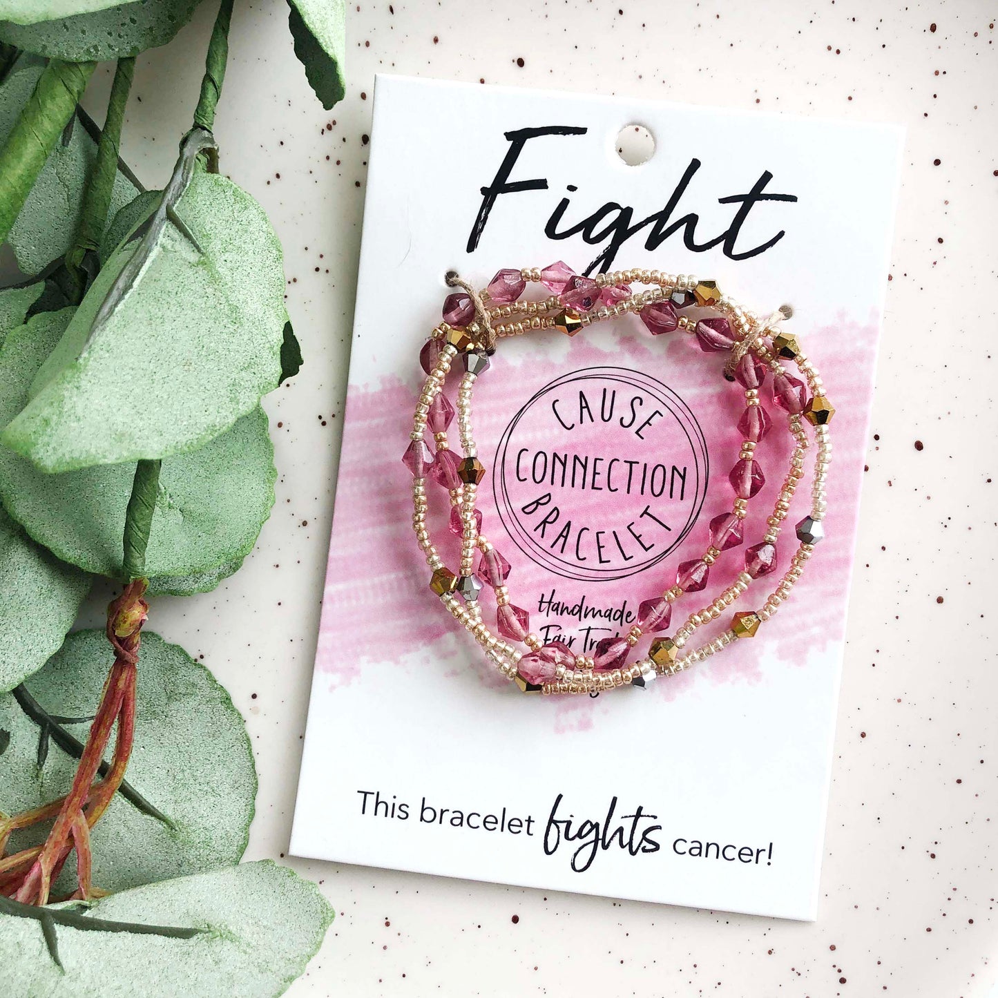 Image of the Cause Connection Bracelet, in the Fight theme.