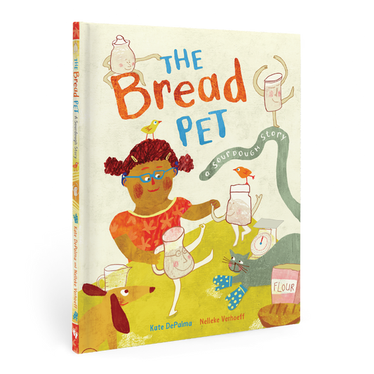 “The Bread Pet: A Sourdough Story” family book cover.