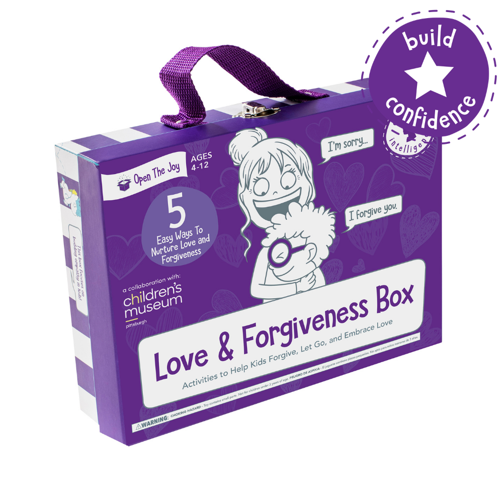 Photo of the front of The Love and Forgiveness Box.