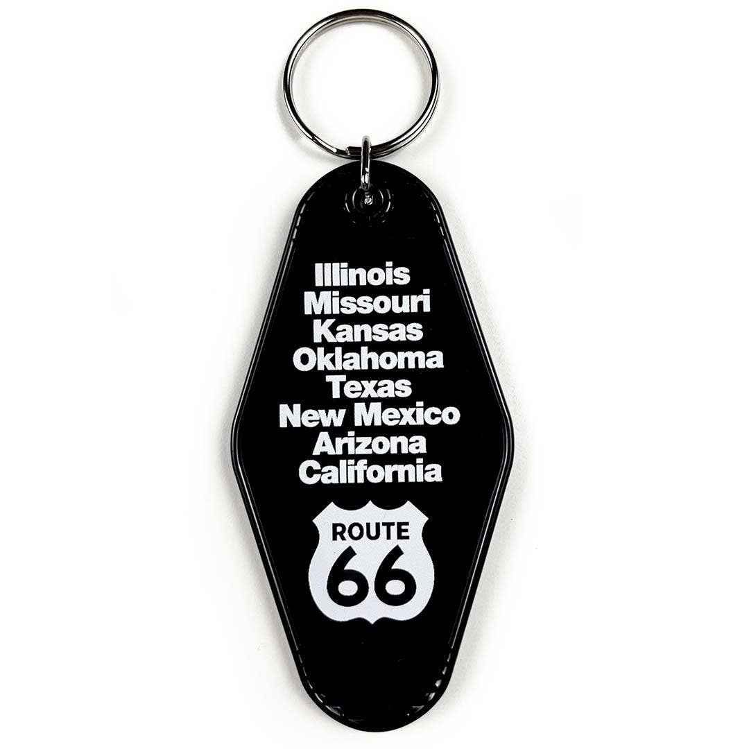 Route 66 Vintage Hotel Keychain