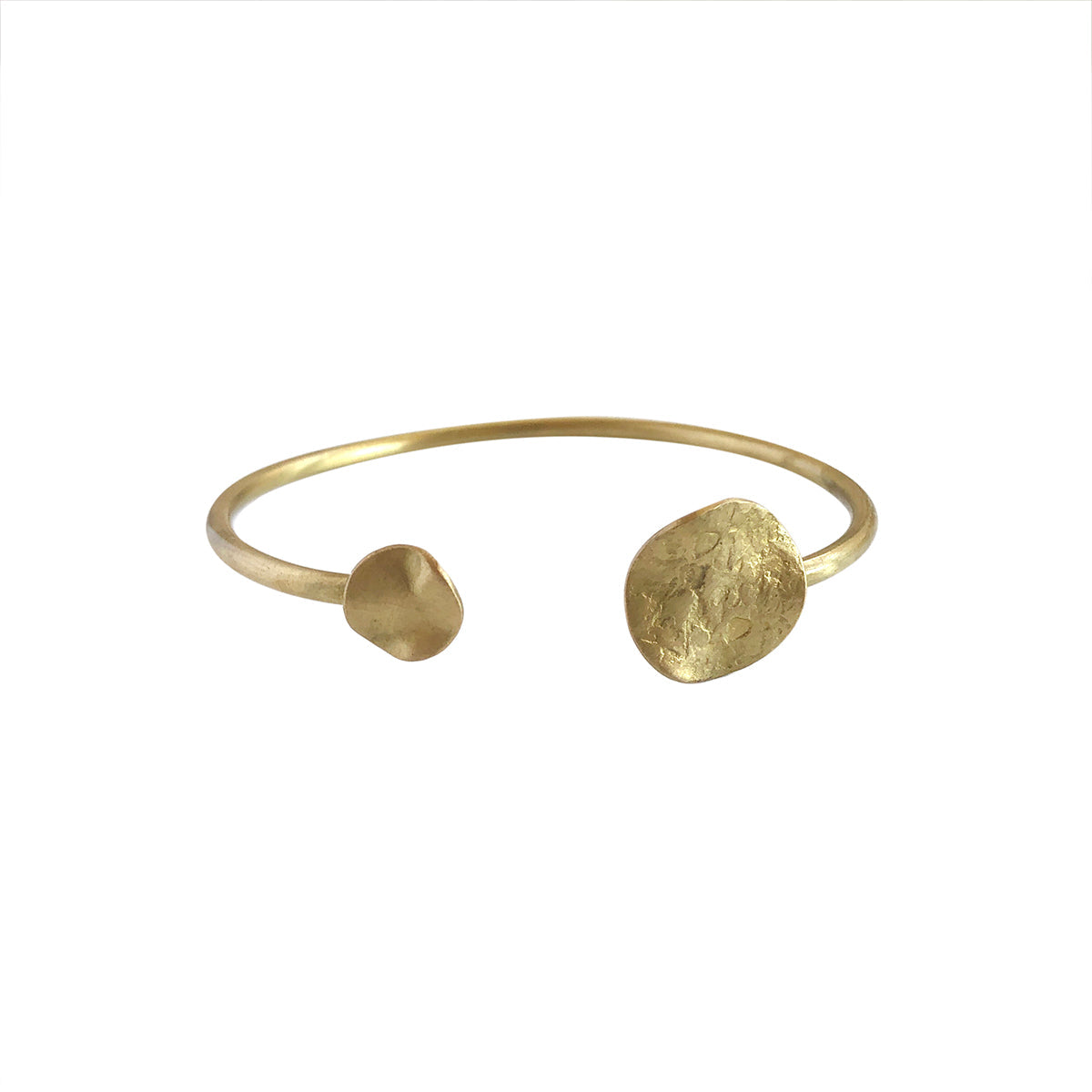 Image of the gold Solaris Cuff, on a white background.