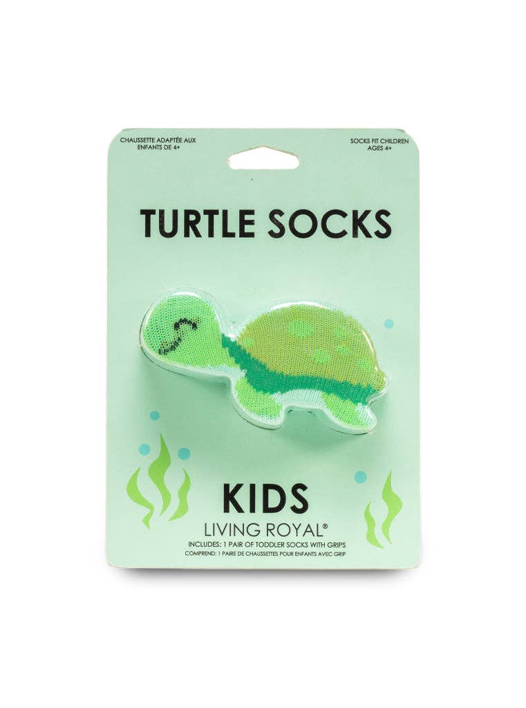 Kids Turtle 3D Packaged Crew Socks