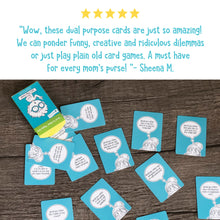 Load image into Gallery viewer, &quot;Would You Rather&quot; Playing Cards with customer review quote.
