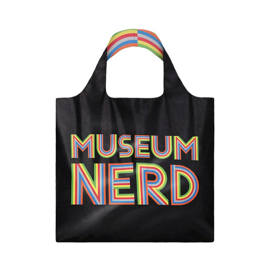 Stock photo of Museum Nerd tote bag.