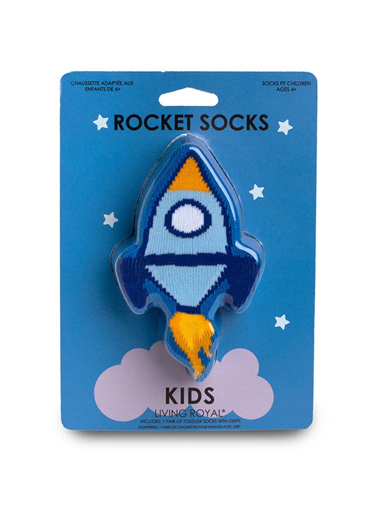 Kids Rocket 3D Packaged Crew Socks