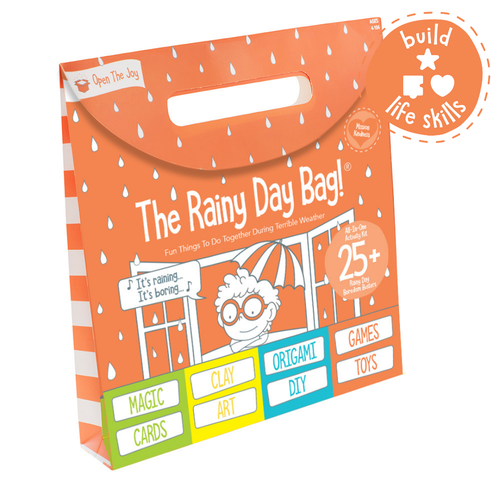 Product image of the “Rainy Day Bag - All-in-One Activity Kit”.