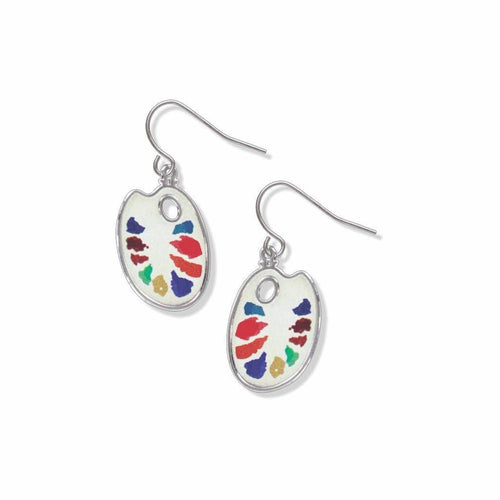 The “Watercolor Palette Earrings - Giclee Print”, on a white background.