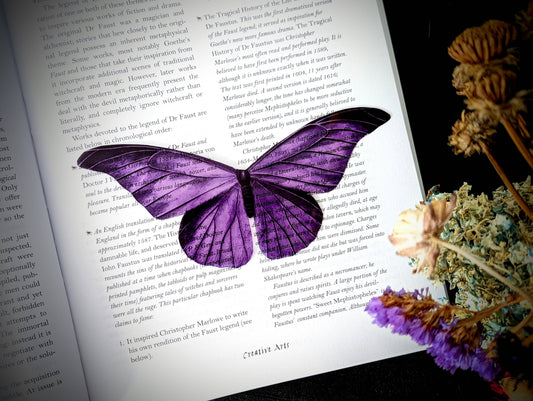Purple Moth Bookmark