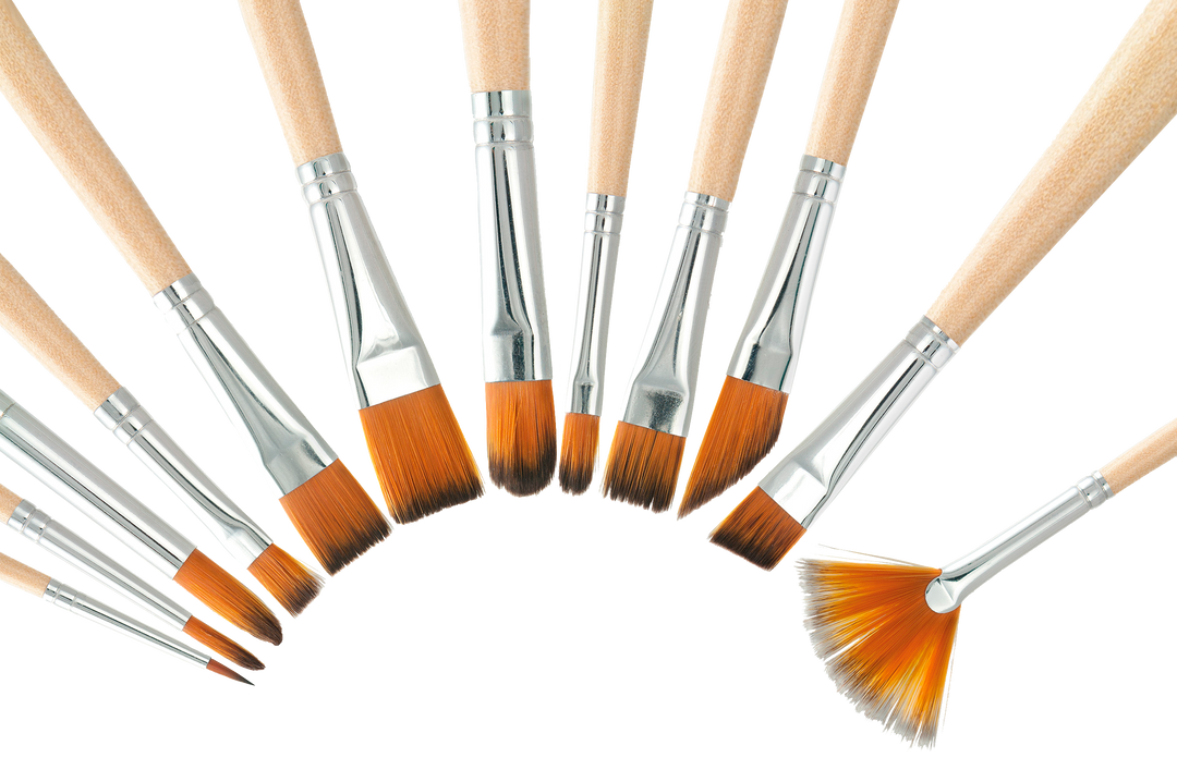 Photo of the brushes included in the Studio Series Artist's Brush Set.