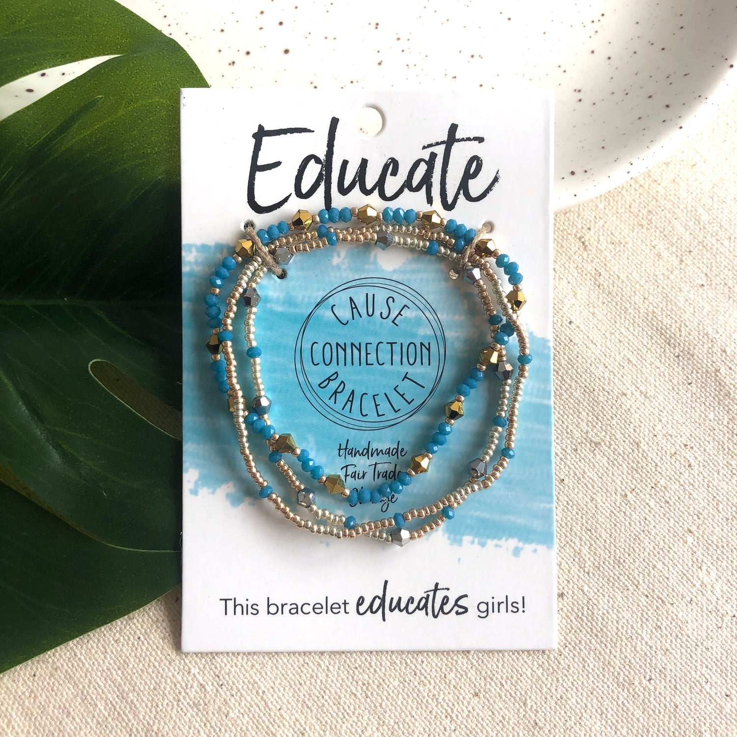 Image of the Cause Connection Bracelet, in the Educate theme.