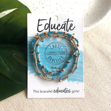 Load image into Gallery viewer, Image of the Cause Connection Bracelet, in the Educate theme.
