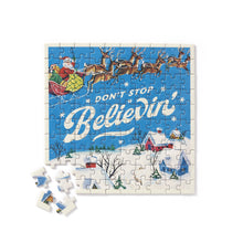 Load image into Gallery viewer, Image of Don’t Stop Believin’ puzzle put together on white background.
