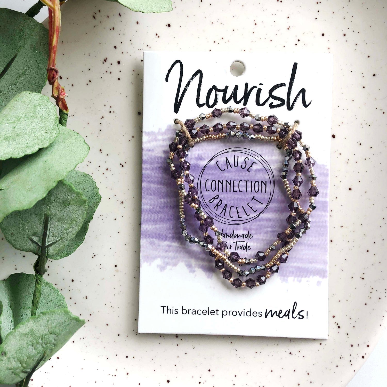 Image of the Cause Connection Bracelet, in the Nourish theme.
