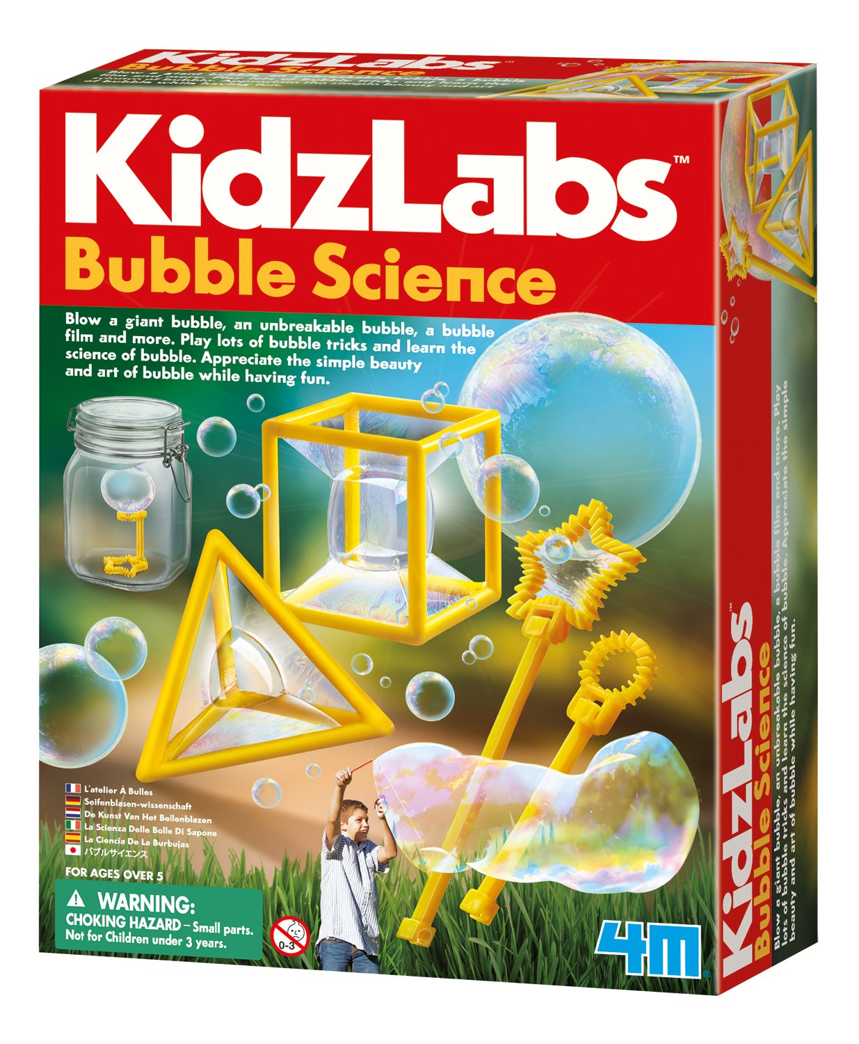 The Bubble Science Kit packaging by KidzLabs.
