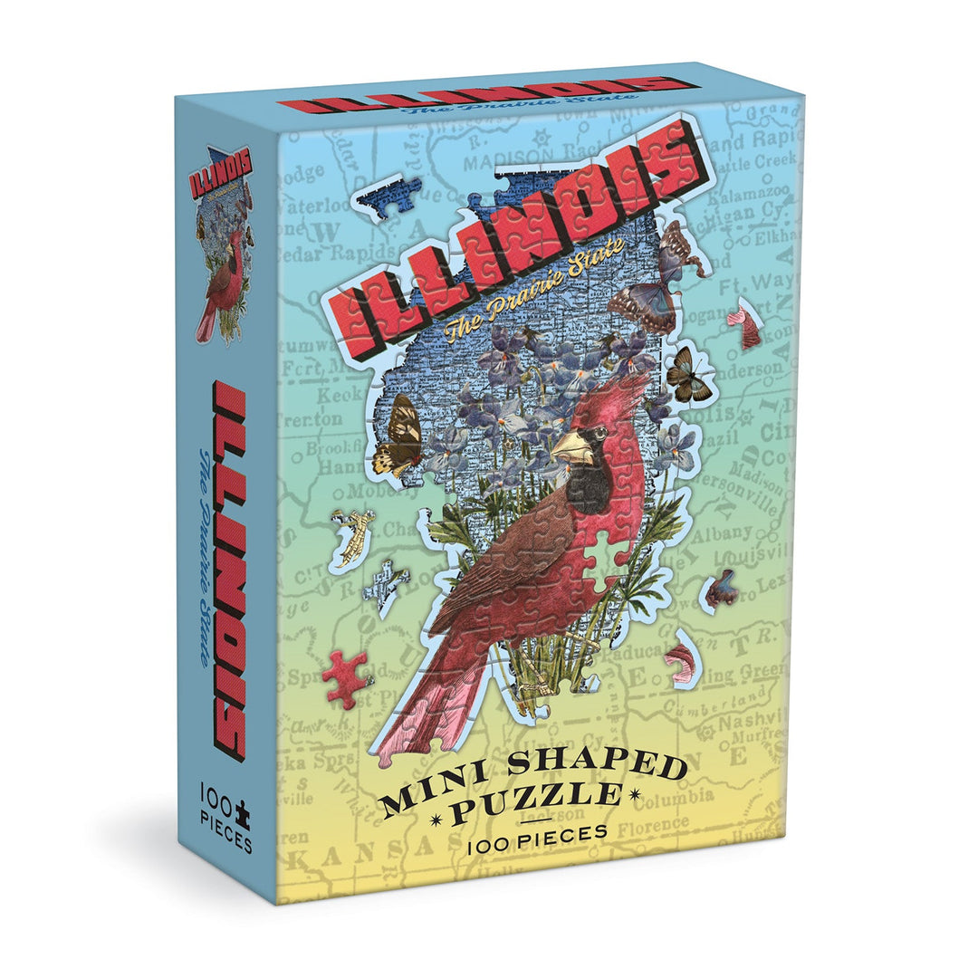 Photo of the cover of the “Illinois Mini Shaped Puzzle” box.