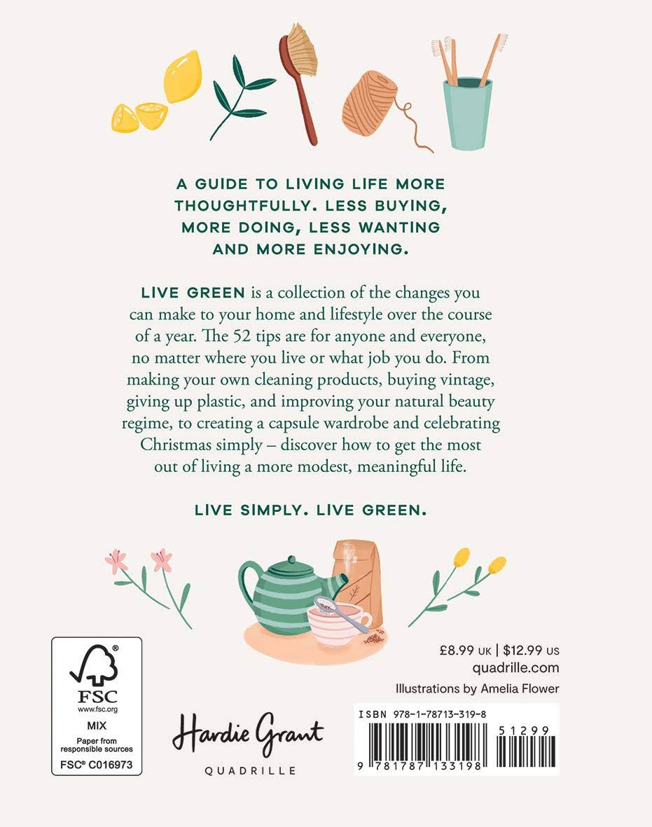 Back cover image for “Live Green”.