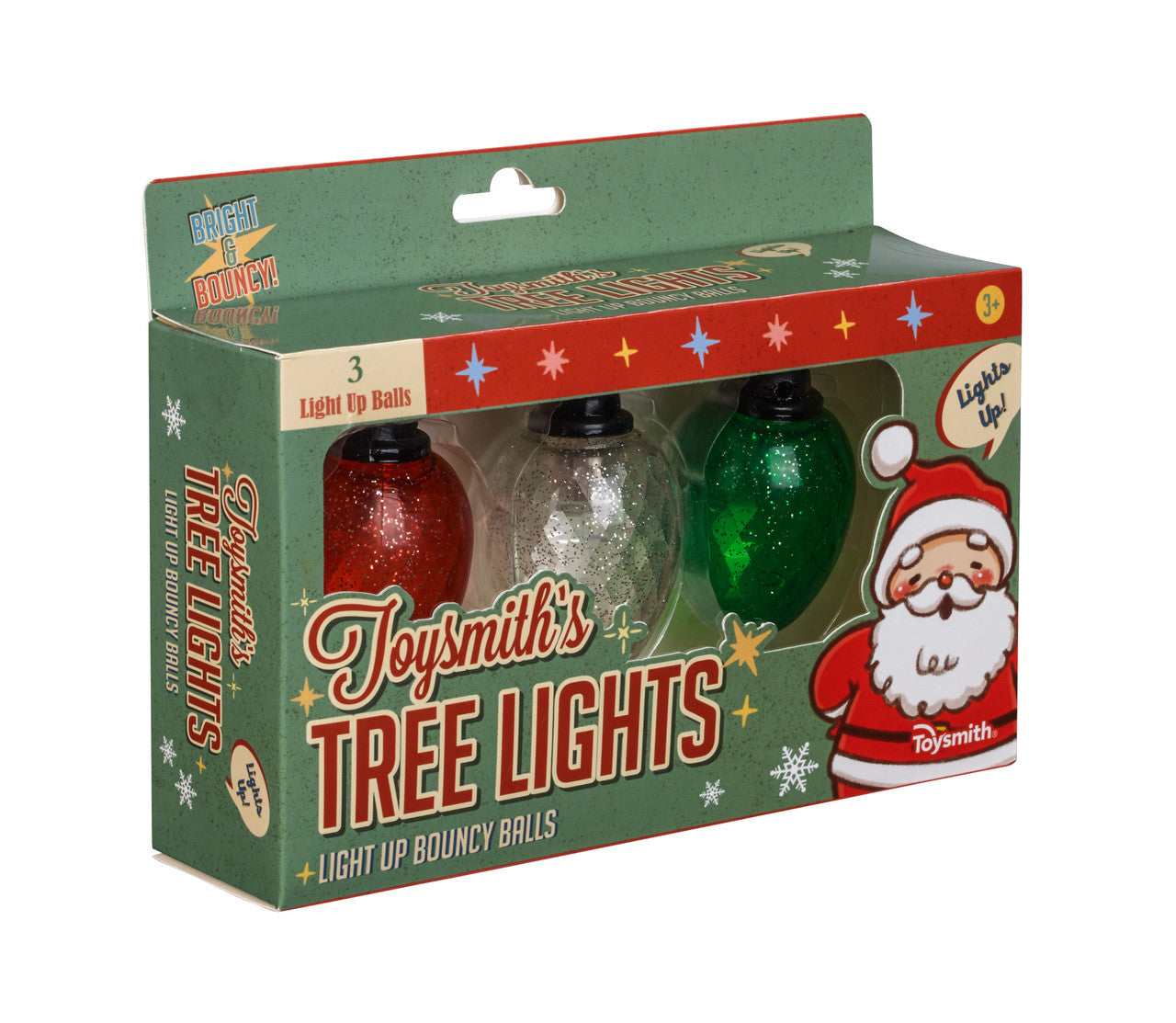 Front view of Light Up Ornament Bouncy Balls box.