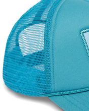 Load image into Gallery viewer, Close up view of mesh on trucker hat.
