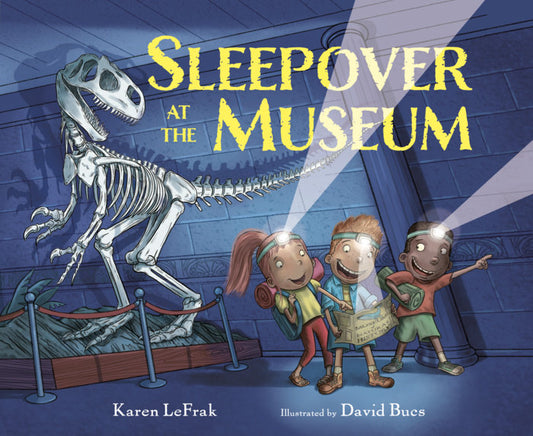 Cover photo “Sleepover at the Museum” kids book.