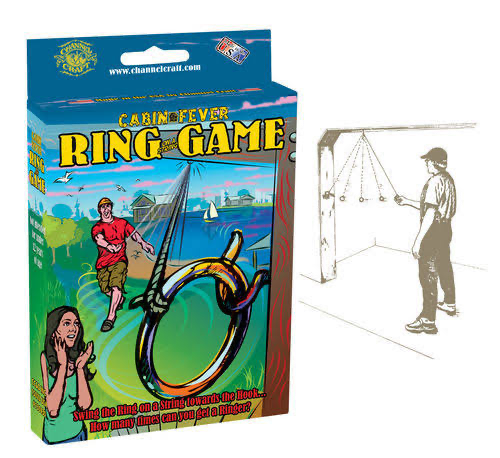 Photo of the Ring on a String Game, next to image of person playing the game.